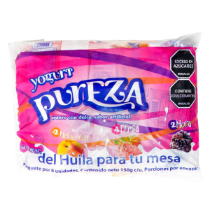 YOGURT PUREZA BOLSA 150 G X 8